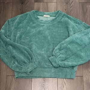 Together Teal Crew Neck Sweater